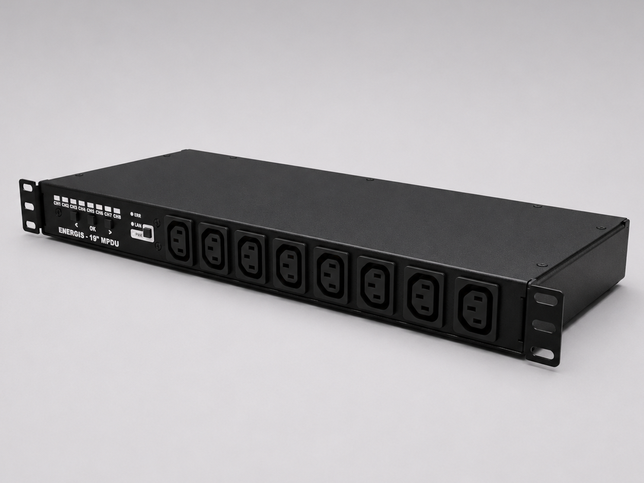 ENERGIS 19 inch managed PDU enclosure view